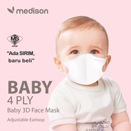 MEDISON Baby 4Ply 3D Premium Soft Medical Face Mask Disposable - 20pcs/box//Baby//3 month -3 years old plus