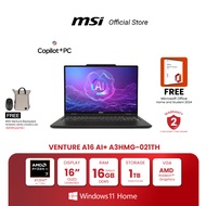 MSI NOTEBOOK  VENTURE A16 AI+ A3HMG-021TH | 16" OLED | Ryzen AI 7 350 | AMD Radeon Graphics | 16GB(8