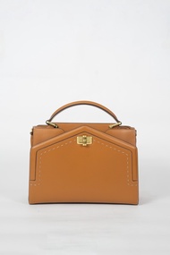 BRAUN BUFFEL OPHELIA D47-150 MEDIUM TOP HANDLE BAG CATHAY SPICE