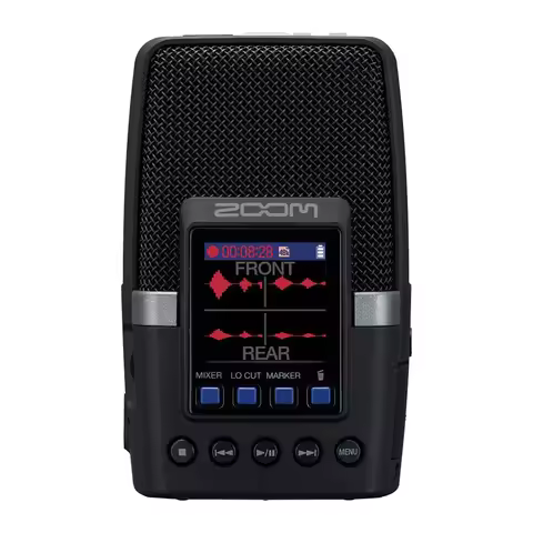 ZOOM H2essential 32-bit Multi-Mic Handy Recorder, 3 Integrated Microphones with Furry Microphone Win