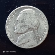 Koin Amerika 5 Cent Tahun 1977 D Liberty - FC02