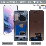 Original AMOLED For Samsung Galaxy S21 Plus 5G LCD Display Touch Screen With Frame Replacement