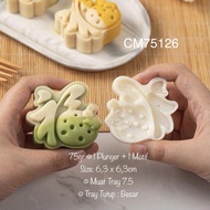Mooncake Mold 75gr CM75126 Rabbit Fu Cookies Snowskin CM75