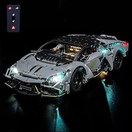 LocoLee Light kit Compatible with Lego 42214 Lamborghini Revuelto Super Sports Car - No Model Only L