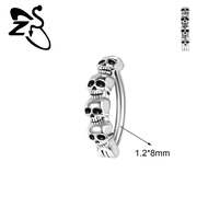 1 cái khuyên rốn hình chữ T tối thiểu khuyên rốn bạc 925 bóng đôi khuyên rốn rốn