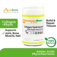 SCIENTIST HOME Collagen Hydrolysate + Purple Potato 120g | Joint Bone Muscle Nail Nutrition Amino Acids Collagen Peptide