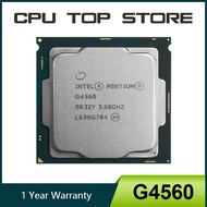 Used Intel Pentium G4560 Processor 3MB Cache 3.50GHz LGA 1151 Dual Core Desktop PC CPU CPD