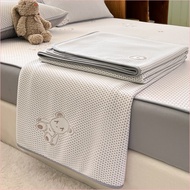 Cool Iced Beans Cool Mat Three-piece Set Bed Cover Style Naked Sleeping Ice Silk Air Conditioning So