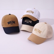 Letter Boston Children Mesh Baseball Hats Embroidery Baby Summer Sun Hat Outdoor Casual Toddler Kids