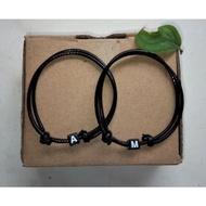 Couple initial bracelet box initial bracelet/