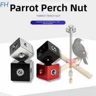 FENGHA Parrot Perch Nut, M6 M8 Hexagonal Square Nut Bracket, 6 Sided Nut DIY Square/Cylinder Aluminu