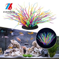 OUREAPH Artificial Sea Anemone Coral, Simulation Luminous Feature Silicone Anemone Coral, Ornament S