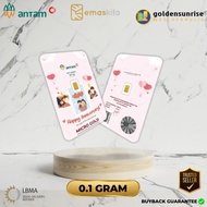 EmasKITA Logam Mulia 0.1 Gram 0.25 Gram Emas Antam X Hartadinata