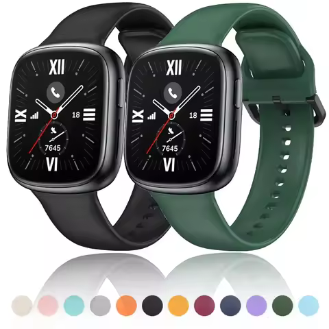 Soft Silicone Strap for Honor Watch 4 Comfortable Breathable Replacement Bracelet for Huawei Honor W