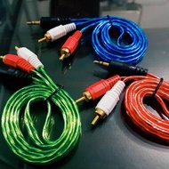 Aux Gold Color Audio Speaker Cable