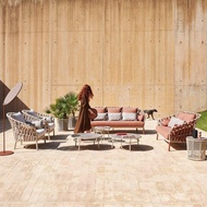 Nordic Combination Leisure Courtyard Outdoor Outdoor Garden Furniture Furniture Waterproof Sunscreen