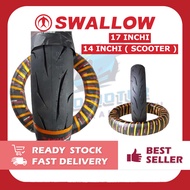 SWALLOW SB151 TYRE TUBELESS TIRE TAYAR TIUBLESS 17 INCHI 14 INCHI SCOOTER TYRE MAXXIS CORSA MICHELIN