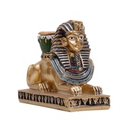For Table Gifts Home Decor Garden Wedding Party Craft Anubis Sphinx Nefertiti Egyptian Cat Retro Resin Statue Office Candle Holder