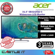 Acer 31.5" EB321HQU C 60Hz FHD WQHD 2K 32inch Monitor (IPS-300NITS-4MS-HD-MI-VGA) UM.JE1SM.C01
