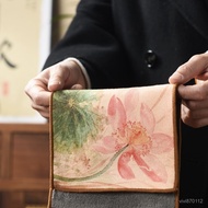 Taiwan 24h Painted Tea Towel High-End Chinese Zen Cloth Set Rag Style