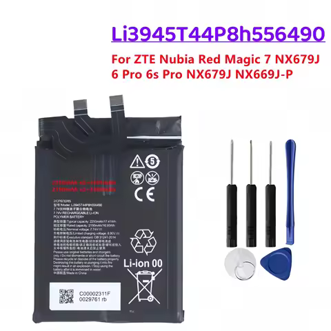 Li3945T44P8h556490 battery For ZTE Nubia Red Magic 7 NX679J 6 pro 6s Pro Battery NX679J NX669J-P Bat