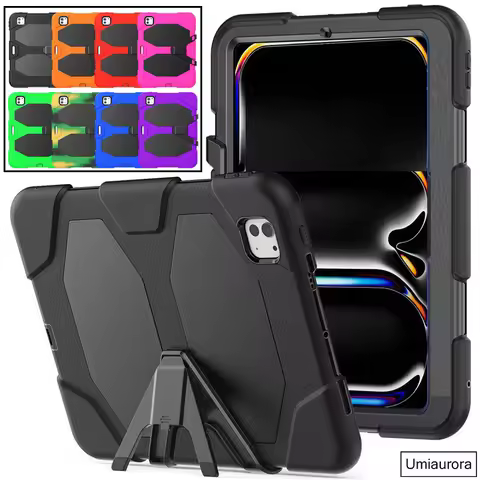 For IPad Pro 12.9 inch 1st 2nd 3rd 4th 5th 6th Gen A2461 A2766 Heavy Duty Rugged Tablet Case Stand S