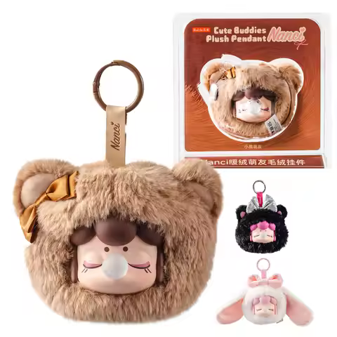 ROBOTIME Rolife Nanci Cute Buddies Plush Pendant Super Soft Plush Keychain Series Pendant Style Coll