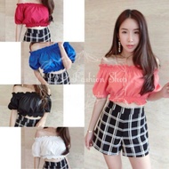AD-0177♦Offshoulder Set (Top + Bottom)