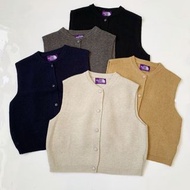 日本預訂 4色選 the north face purple label  刺繡logo 針織背心 外套