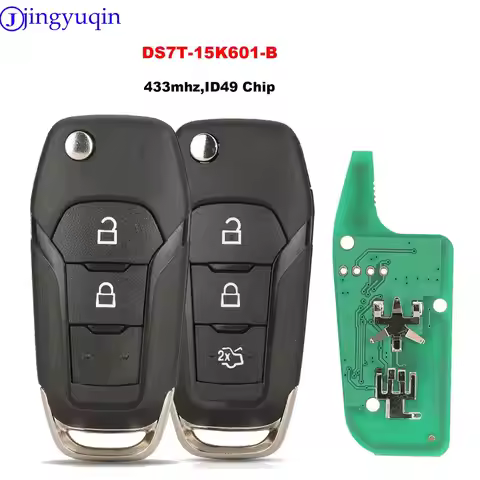jingyuqin Car Remote Control Key For Ford Escort Fusion 2013-2016 ID49Chip 433Mhz FCCID N5F-A08TAA A