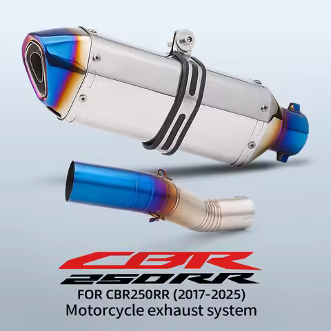 FOR CBR250 CBR250R CBR250RR CB250R Motorcycle Exhaust Escape System Modified Muffler 51mm Middle Lin
