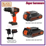 Black&amp;Decker BL2018/BL1518 18V 2.0AH/1.5AH Replacement Battery 8V-20V MAX LI-ION Battery Charge/cordless drill