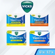 VICKS VapoDrops Lozenges 12s 6s