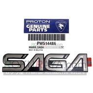 Proton Saga Iswara Original Genuine Parts (MARK SAGA) Car Rear Back Emblem Logo Badge Replacement Spare Part