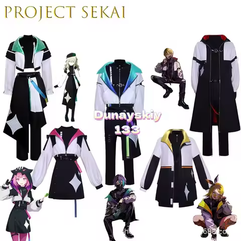 Women's Project Sekai PJSK Cosplay Costume Aime Uniform Featuring Kamishiro Rui Tenma Tsukasa Kusana