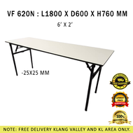 6 x 2f Banquet Foldable Table | Event Table | Office Table | Catering Table | Meja Dewan | Tuition T