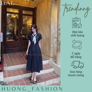 Jim dress with scarf Huong fashion