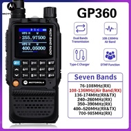 HT Motorola GP360 Walkie talkie two way radio jarak jauh 20KM Daya Tinggi 10W 199 Saluran Radio FM p
