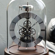 Table Clock Timekeeping Quartz Clock Metal Living Room Household Mechanical Hourly LED Clock Voice C