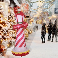 [SzxflieaeMY] Christmas Inflatable North Pole Lighthouse Holiday Ornament 70.87inch Tall for Holiday