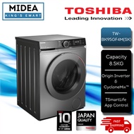 [APP CONTROL] Toshiba 8.5KG Front Load Origin Inverter Washer Washing Machine TW-BK95GF4M(SK) / Mesi