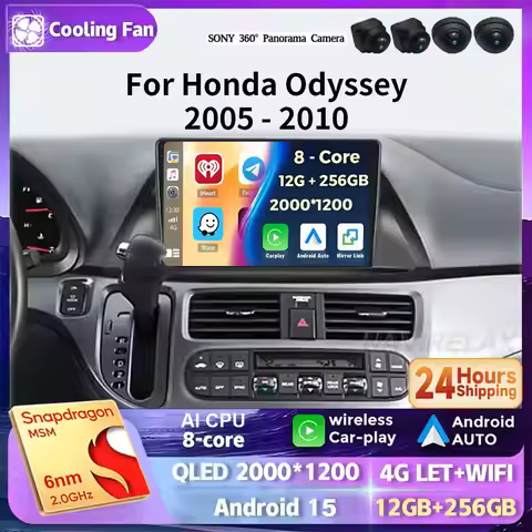 Android 15 For Honda Odyssey 2005 2006 2007 2008 2009 2010 Car Radio Multimedia Player Navigation St