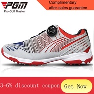 YQ51 PGM Golf Shoe Men's Golf Shoes Spin Button Shoelace Anti-Slip Spike