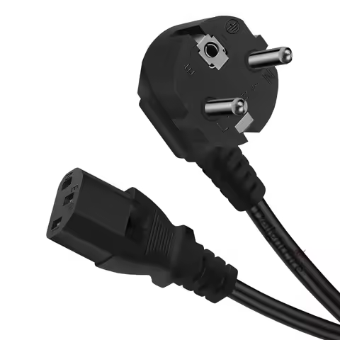 EU Power Cord IEC C13 Power Supply Cable 2m 3m 5m Extension Cable For PC Computer Monitor DJ Studio 