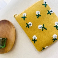 黃色系刺繡布料閱讀器保護套 防水 官網同款 kobo包 hyread 客制