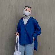 KEMEJA Oversized XXL Emoversize Shirt Blouse Women