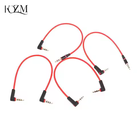 3 Pole Right Angled 3.5mm Male to Male Short AUX Stereo Cable 20cm 30cm Aux Cable Male to Male Stere