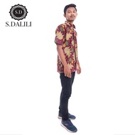 (Local Seller)S.DALILI Kemeja Batik Lelaki Lengan Pendek Short Sleeve Shirt