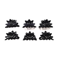 6pcs D8-08 Hair Claw Black Color