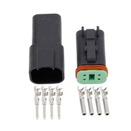 1 Set Black Deutsch DT connector DT06-2S/DT04-2P 3P 4P 6P 8P  waterproof electrical connector for ca